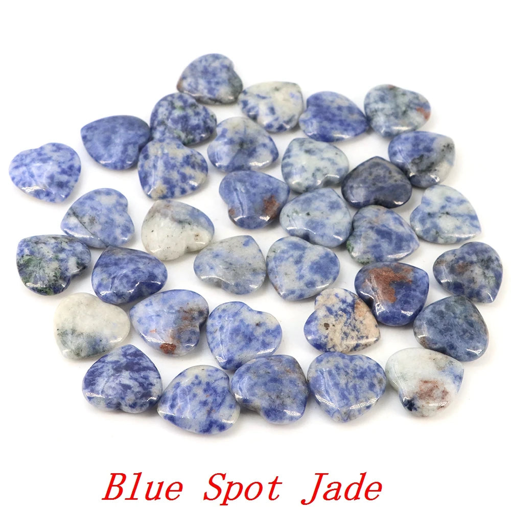 Viele Großhandel Edelstein Herzform LIEBE 20 MM Natürliche Kristall Amethyst Achat Perle Heilung Reiki Naturstein Geschenk Liefert