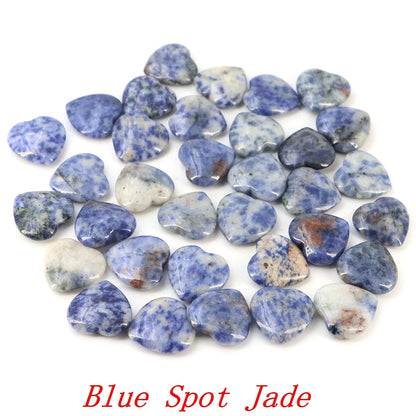 Viele Großhandel Edelstein Herzform LIEBE 20 MM Natürliche Kristall Amethyst Achat Perle Heilung Reiki Naturstein Geschenk Liefert
