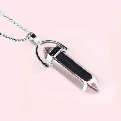 CSJA Sechseckige Kugel Kristall Halsketten Natürlicher Edelstein Quarz Halskette Anhänger Chakra Amethysten Rosa Quarz Lapislazuli G957