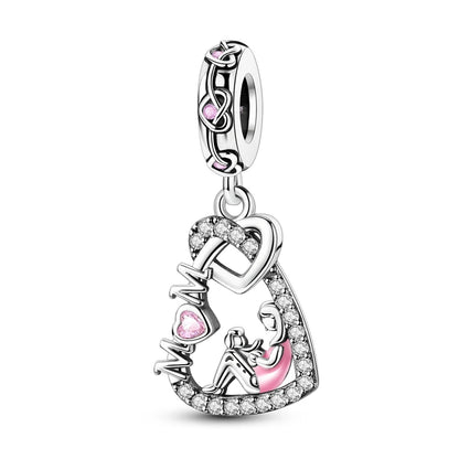 925 Silber Charms Original Design Blaue Augen Zirkon Katze Hund Perle Herz Charme DIY Fit Armband Für Frauen Hochzeit Schmuck Geschenk