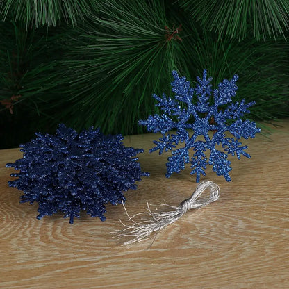 12pcs 7,5 cm Gold pulver Schneeflocke für Weihnachten charmante weiße Weihnachts baum Dekor Weihnachts feier Urlaub Weihnachts schmuck Wohnkultur