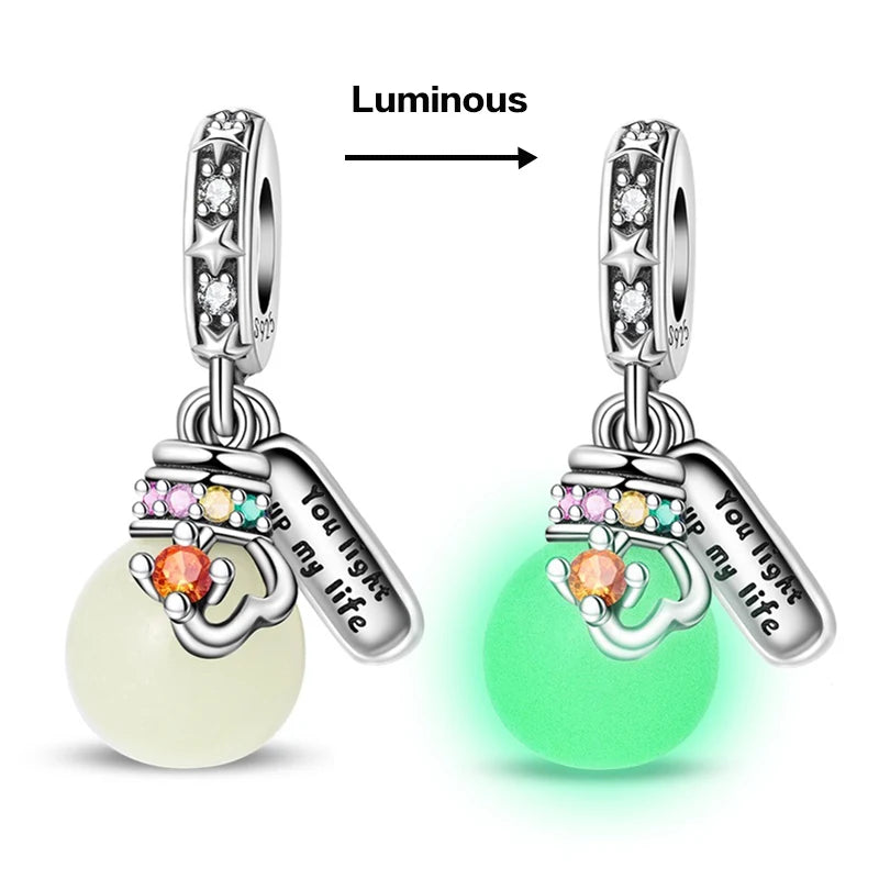 Edle Serie 925er Silber Parfüm-Bogen-Designs, Charm-Perlen, Anhänger, baumelnd, passend für Original-Armreif, Charm-Armband, DIY-Frauenschmuck