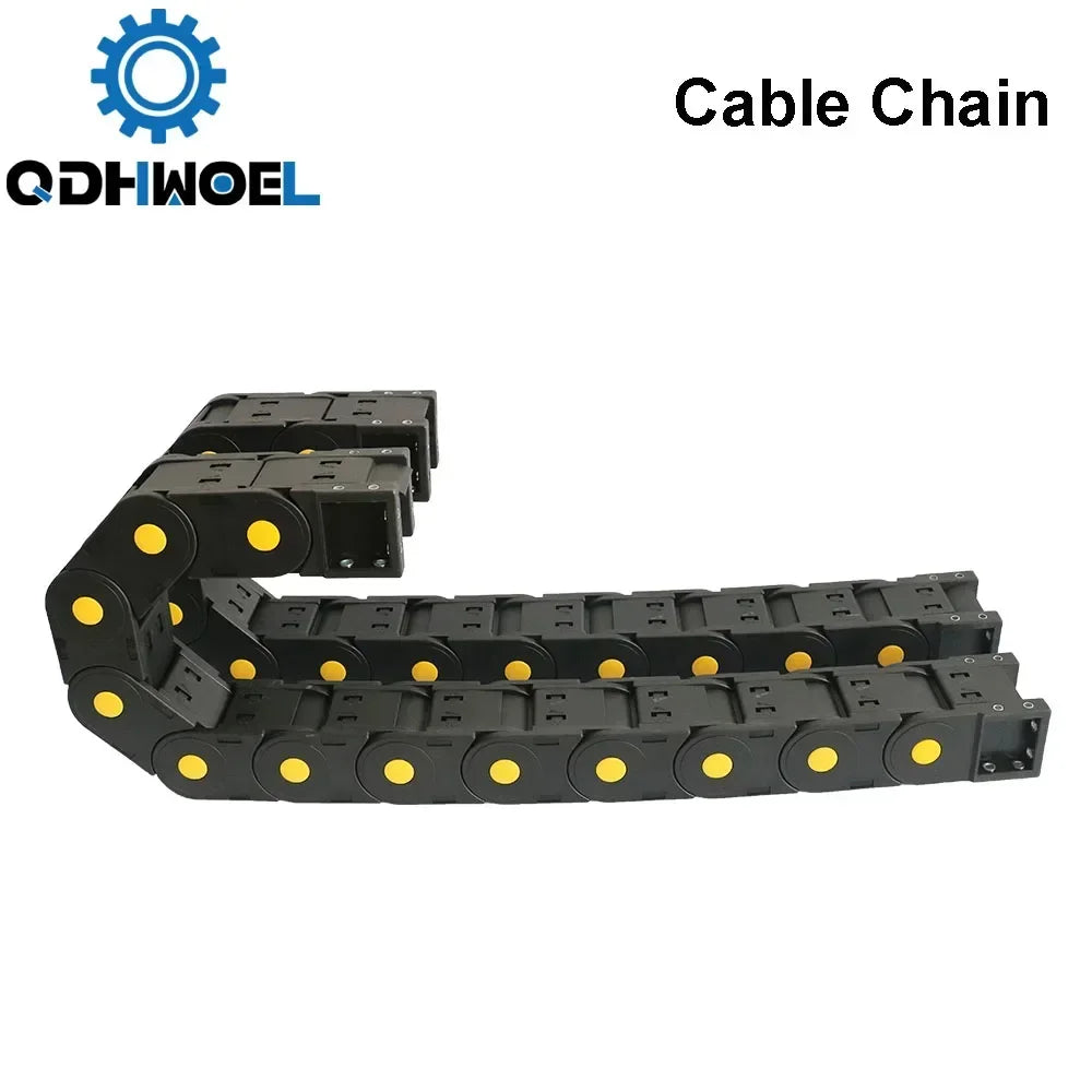 QDHWOEL 2 Stück JFLO H45 x 50 mm, 1 Meter Kunststoff-Schleppkette, Kabeldrager, Schleppleine für CNC-Fräsmaschinen, Übertragung