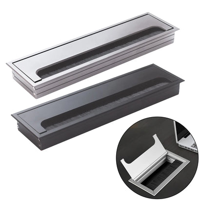 Draht Loch Abdeckung Outlet Port Tisch Computer PC Schreibtisch Platz Kabel Tülle Linie Halter Aluminium Legierung Kabel Organisieren Loch Abdeckung