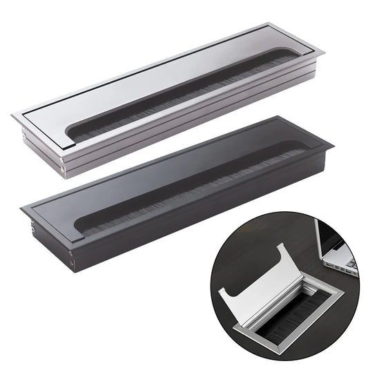 Draht Loch Abdeckung Outlet Port Tisch Computer PC Schreibtisch Platz Kabel Tülle Linie Halter Aluminium Legierung Kabel Organisieren Loch Abdeckung