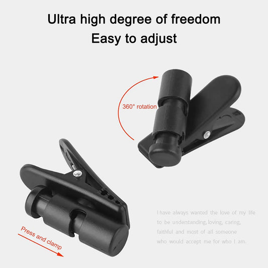 OKCSC Kabelclip Audio Line Kopfhörer Kabelklemme Halter 360° °   Drehbare Kopfhörer, Mikrofonkabelmanager, Kabelwickler mit fester Klemme