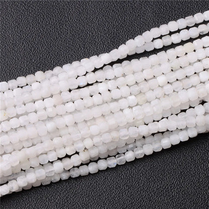 Heiße Natürliche Facettierte Stein Perle 2-3mm Kleine Quadratische Quarz Granat Glas Cube Lose Perlen Für Schmuck Machen hand Zubehör