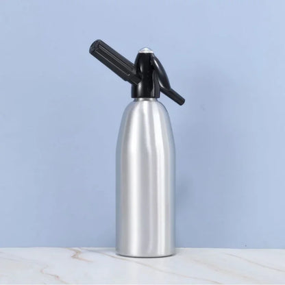 Tragbare Sprudelwasserbereiter Geschmack Soda Blaster CO2 Cocktail Blase Getränke Druckregler Barkeeper Siphon Zubehör Aluminium