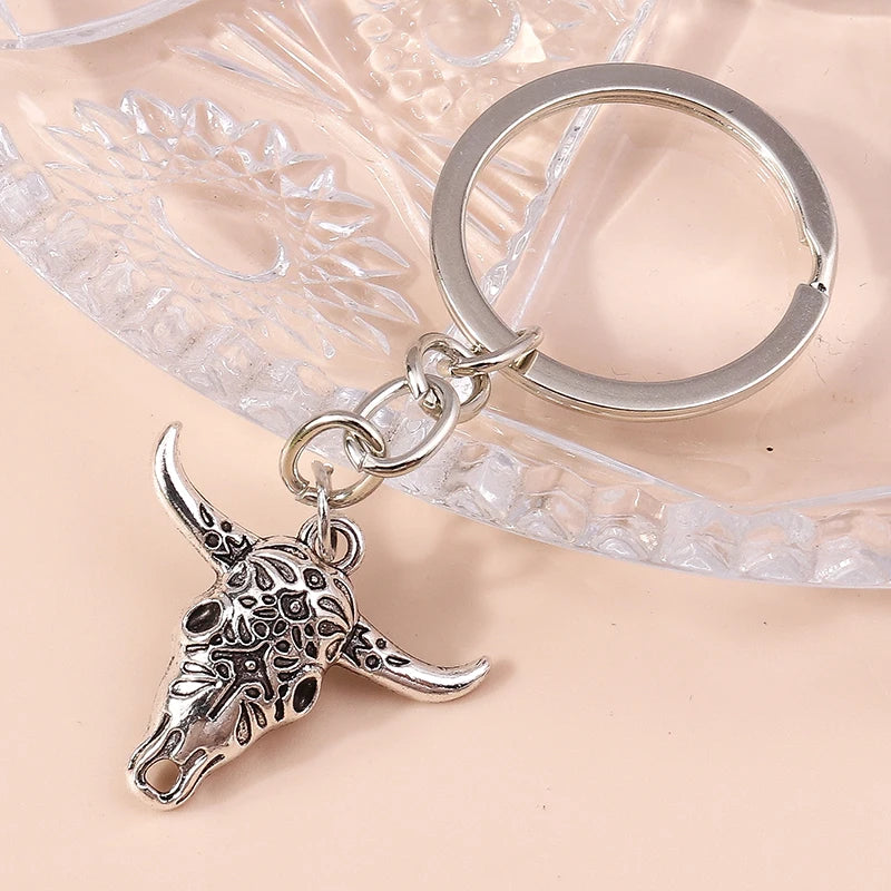 Retro Truthahn Glück bösen Blick Schlüssel bund Edelstein Kristall Schlüssel ring Anhänger für Auto Schlüssel halter Handtasche Dekor DIY Schmuck Geschenke
