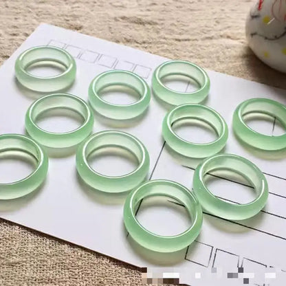 Natürliche Achat Ringe Frauen Edlen Schmuck Zubehör Echte Brasilianische Achat Stein Bunte Ring Für Freundin Mutter Geschenke
