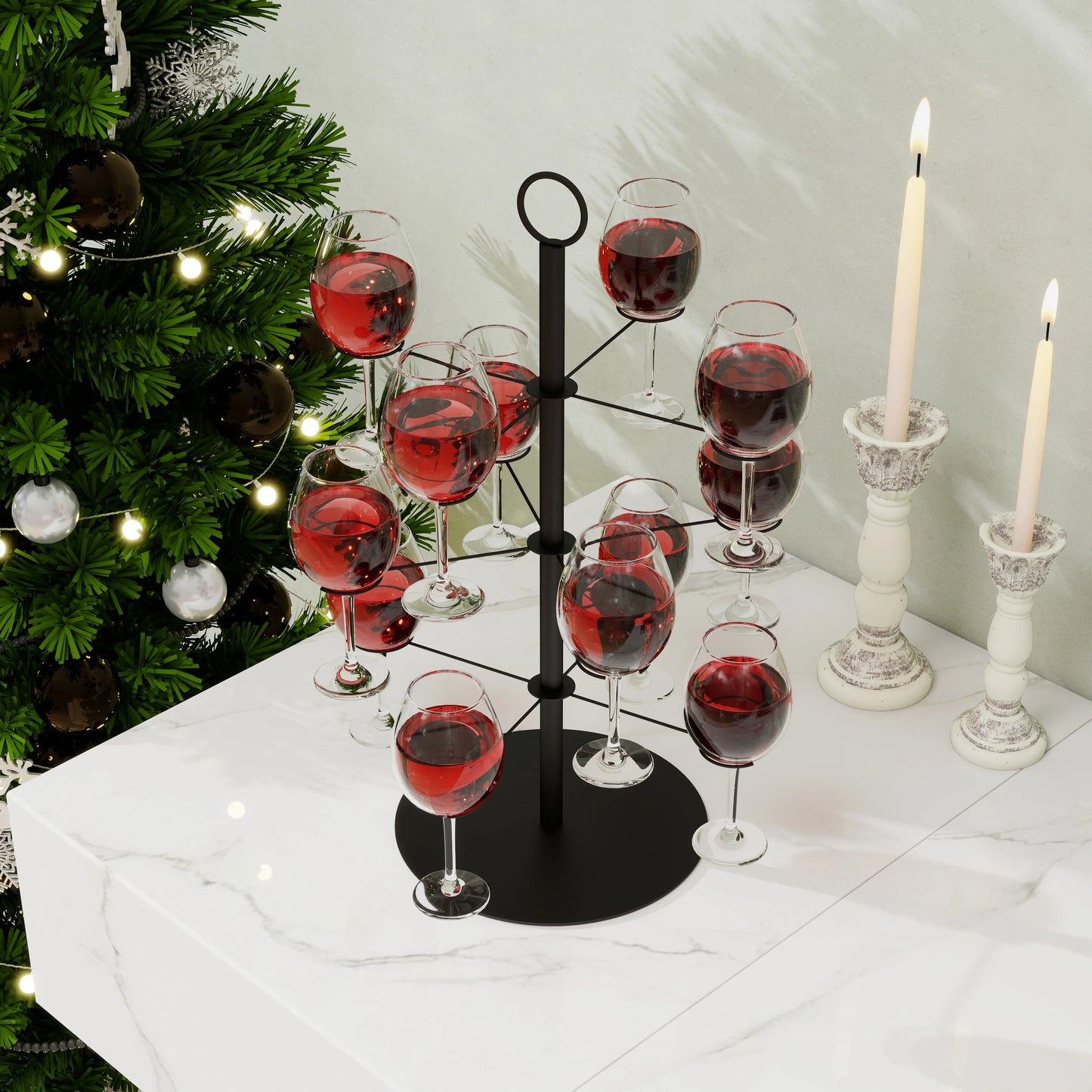 Cocktail Baum Ständer Weinglas Display Getränke für Champagner Cocktails Martini Cocktail Weinglas Halter Bar Bankett Party