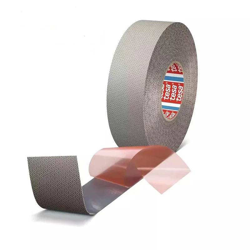 50 mm x 25 m Tesa 4863 Verschleißfestes, rutschfestes Klebeband, doppelseitiges Klebeband, silikonbeschichtetes Rollwickelband mit geprägter Oberfläche