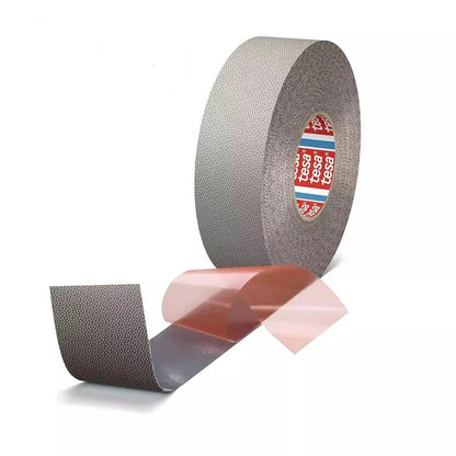 50 mm x 25 m Tesa 4863 Verschleißfestes, rutschfestes Klebeband, doppelseitiges Klebeband, silikonbeschichtetes Rollwickelband mit geprägter Oberfläche
