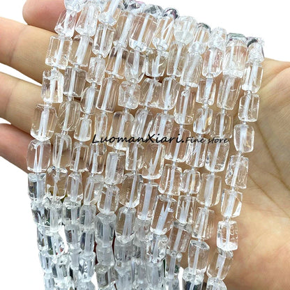 8x12mm Naturstein Grüner Malachit Unregelmäßiger Zylinder Lose Distanzperlen für Schmuckherstellung Diy Armband Charms Zubehör
