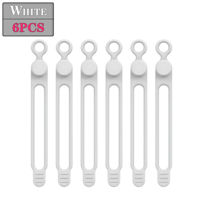 6–120 Stück wiederverwendbare Kabelbinder, flexible Kabel-Organizer-Gurte für Zuhause, Büro, Reisen und elektronische Geräte, Kabelmanagement