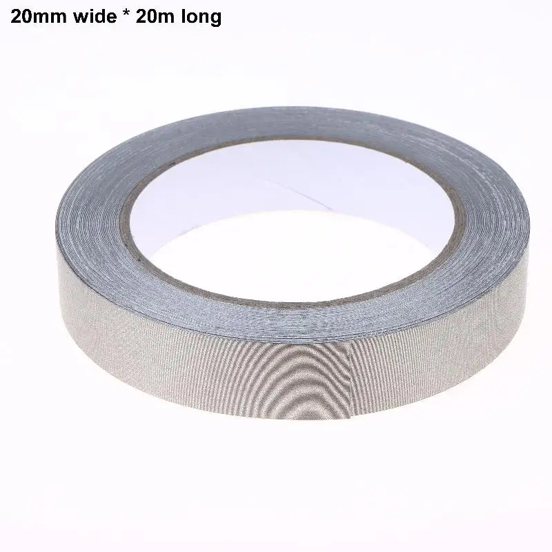 Elektrisches Klebeband, doppelt leitfähiges Gewebeklebeband, 20 m, 5–50 mm Breite, einseitiges Klebeband zur EMI-Abschirmung für Laptops, Mobiltelefone, LCD-Bildschirme