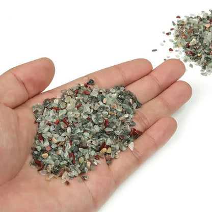 3–12 mm afrikanische Blutstein-Kristallchips, afrikanische Blutstein-Mini-Kieschips, halbgetrommelte Kristallchips, afrikanischer Blutstein