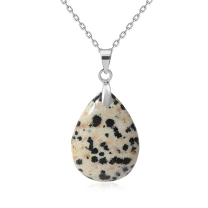 Naturstein Kristall Anhänger Teardrop Mode Halskette für DIY Halskette Ohrringe machen Schmuck Weihnachten Freundschaft Geschenk