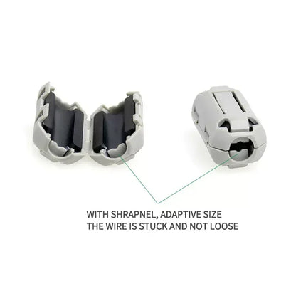 20pcs 3.5/5/7/9/13/15mm Ringkern Ferrit perlen klemme Choke-Spule emi rfi Rausch filter clip Schnapp kabel für schwarzes magnetisches Aufschnappen