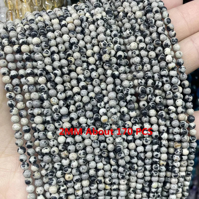 Natürliche Stein Dalmatiner Jaspis Runde Würfel Facettierte Rondelle Lose Spacer Perlen Für Schmuck Machen Charms DIY Armbänder Halskette