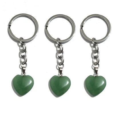 20 stücke Natürliche Raue Rohstein Kristall Quarz Schlüsselbund Frauen Männer Handtasche Hangle Auto Schlüssel Halter Raw Mineral Stein Schlüsselring schmuck