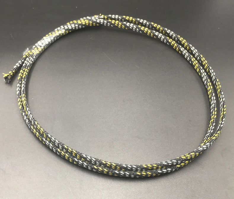 4mm Golden Clear Colorful High Density Mesh Guard RC Car Expandable Nylon Snakeskin Braid PET Protect Sheath Wire Cable Sleeve