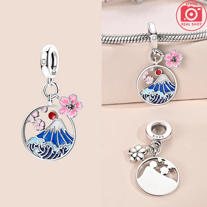 Sterling Silber 925, Fantasie, buntes Herz, Charm-Planeten-Anhänger, Perlen, passend für Original-Armband, Perle für Frauen, edler Schmuck, Geschenk