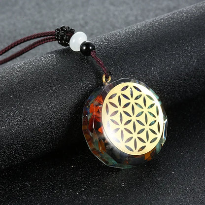 Retro Bunte Chips Natürliche Türkis Amethyst Stein Chakra Orgon Energie Pendel Amulett Reiki Heilung Anhänger Halskette