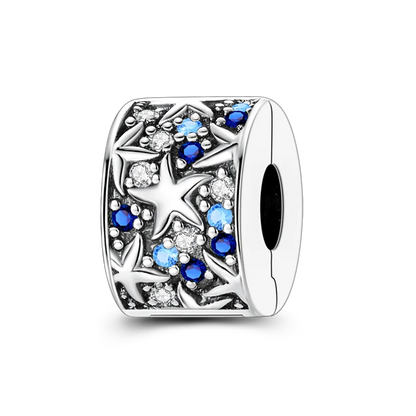 Silberverschluss, 925er-Sterlingsilber, CZ-Pflaster-Clip-Charms, Gänseblümchen-Perlen, Stopper, Sicherheitskette, passend für Original-Armreif, Schmuck-Clip