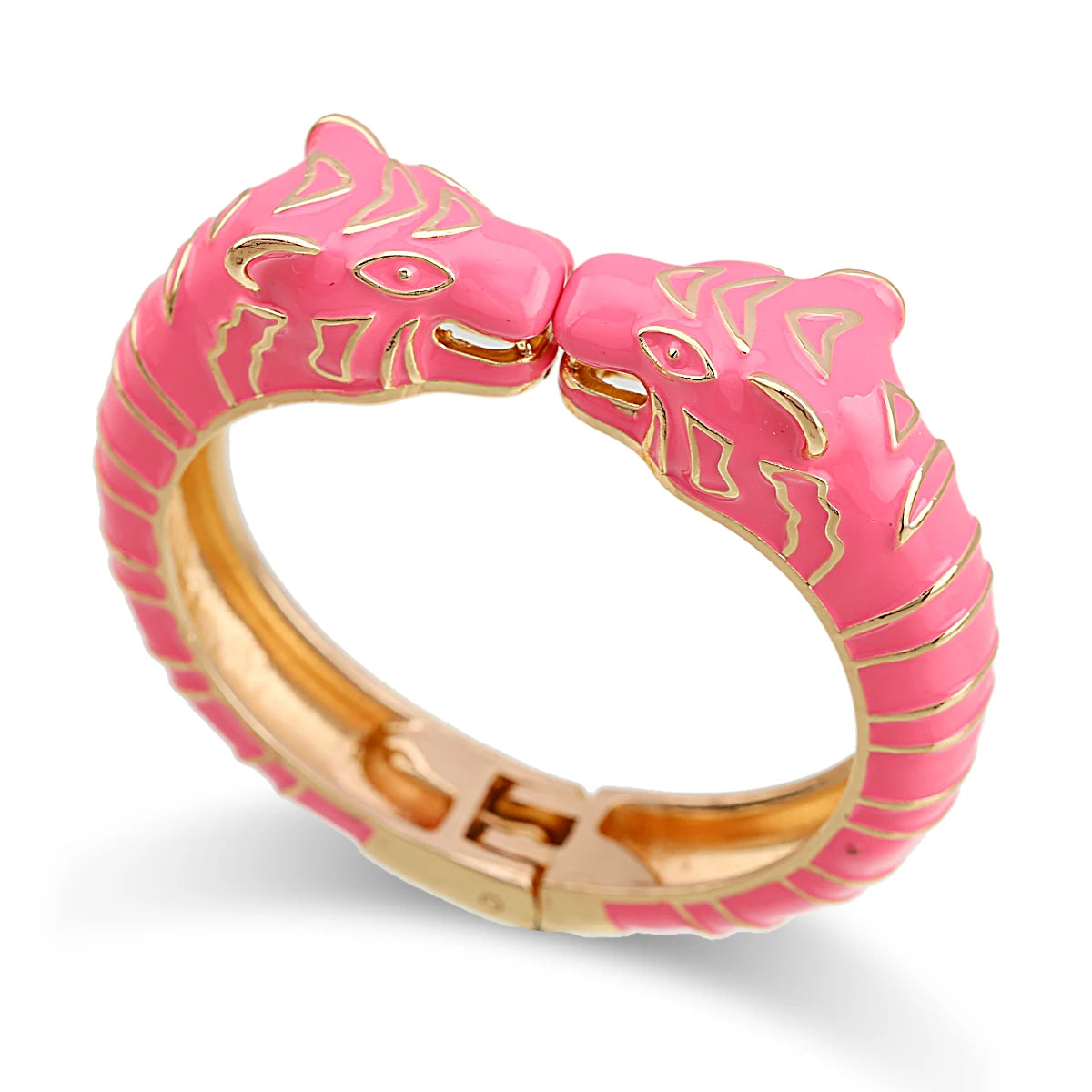 Kaymen neue Emaille bunte Tiger Armreif Manschette Armband für Frauen Mädchen Aussage mehrfarbige Mode Armreif Schmuck 15 Farben