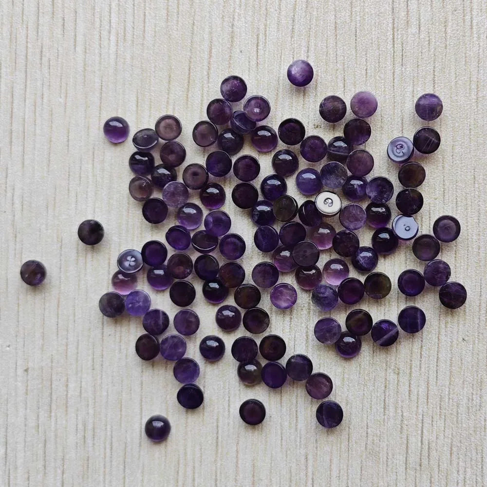 Großhandel 100 Stück Mode gute Qualität Naturstein runde Cab Cabochon Perlen 6mm für Schmuck Zubehör Herstellung