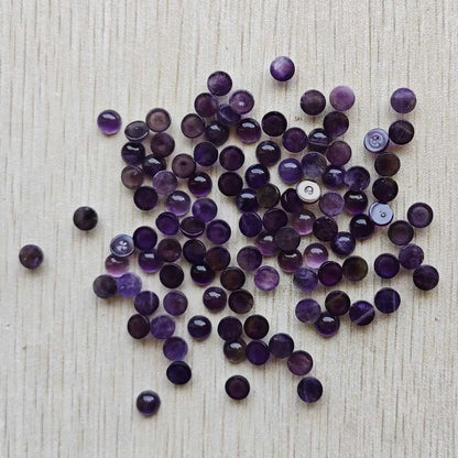 Großhandel 100 Stück Mode gute Qualität Naturstein runde Cab Cabochon Perlen 6mm für Schmuck Zubehör Herstellung