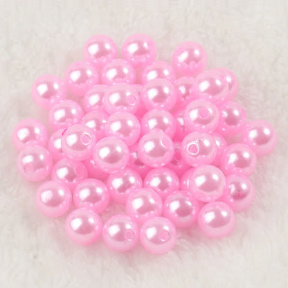 4mm 6mm 8mm 10mm Runde Imitation Perle Perlen Bunte Lose Kunststoff Acryl Spacer Perlen Für schmuck Machen Diy Armband Halskette