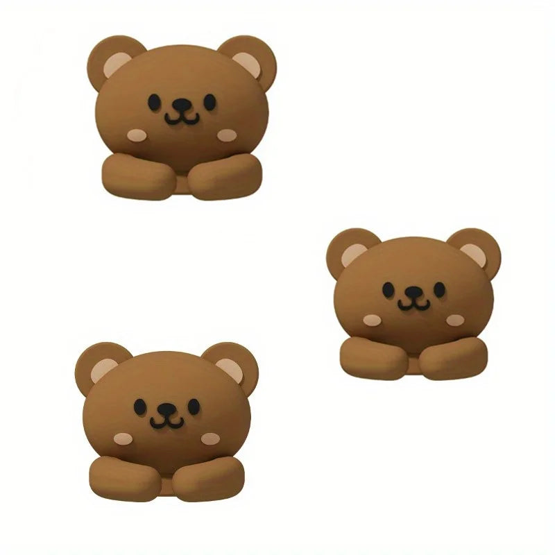 Nette Cartoon Tiere Kabel Clip Wickler Organizer Runde Ladegerät Kabel Clips Schreibtisch Ordentlich Management Draht Kleber Halter Klemme Büro