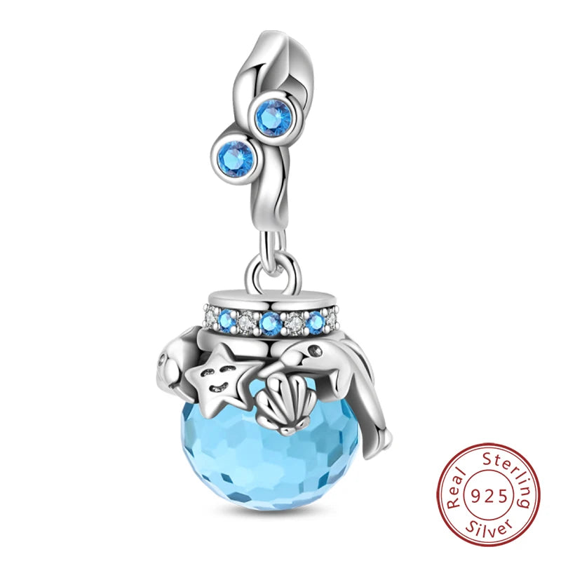 Winter-Charm, Original-Charm-Anhänger aus 925er-Sterlingsilber, Schneeflocke, Schneemann, Pinguin, für Frauen, feiner DIY-Geburtstagsschmuck, Geschenke