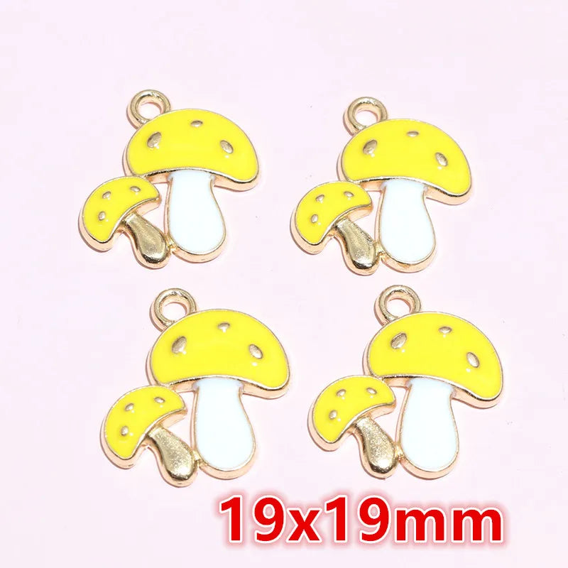 20 Stück 21x10mm Emaille Rose Blumen Anhänger Legierung Metall niedlich Blumen DIY Schmuck Herstellung Zubehör für Halsketten Ohrringe