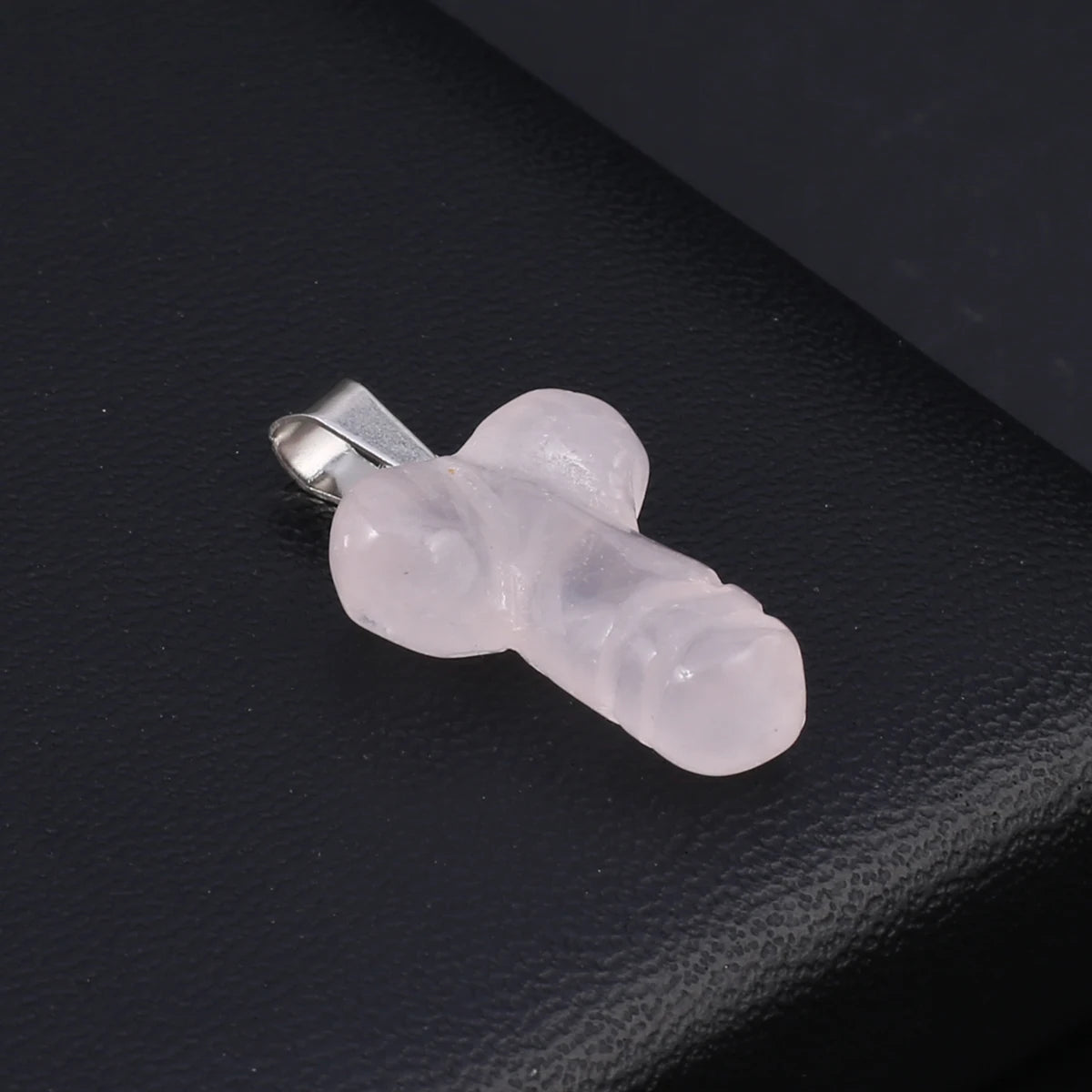 23x16mm Cartoon Schlüssel Opal Rose Quarz Naturstein Anhänger machen DIY Halskette Ohrringe Schmuck Zubehör Geschenk
