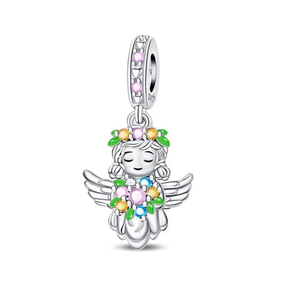 Charakter-Serie, 925er-Sterlingsilber, modisches Mädchen-Paar, Hochzeits-Charms, passend für DIY-Armbänder, Halsketten, exquisite Geschenk-Paarung