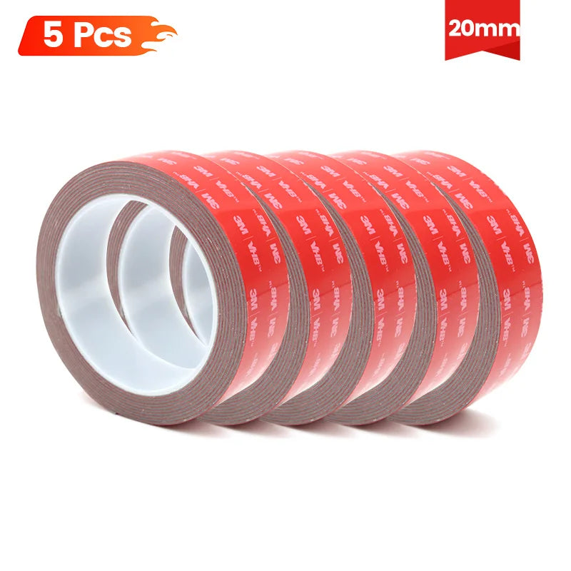 3M VHB 5611 Doppelseitiges Klebeband 1,1mm Hochhaftendes Acrylschaum-Klebeband Wasserdicht und Hitzebeständig bis zu 93°C °   Anpassbare Breite und Länge Speziell für die Befestigung von Autospoilern