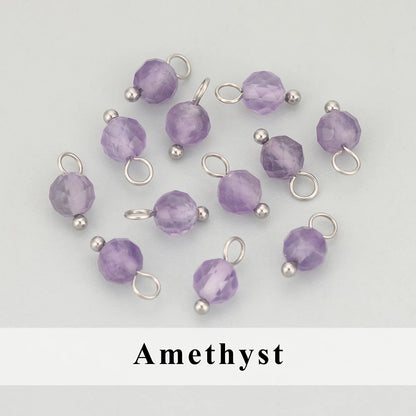 GUFEATHER, 20 Stück/Los, MH25, Schmuckzubehör, Edelstahl, Naturstein, Charms, handgefertigt, DIY-Anhänger, Schmuckherstellung