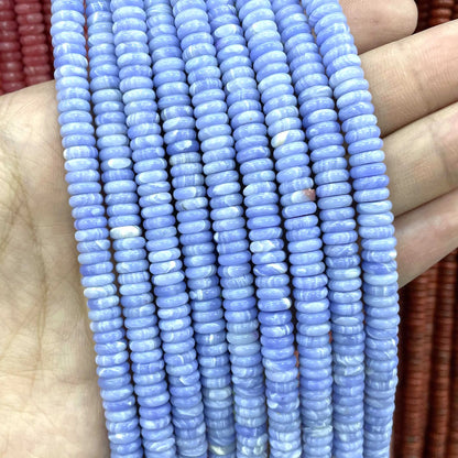 Naturstein Rondelle 2X6mm Türkise Quarz Jaspis Achate Flache Runde Spacer Perlen für Schmuckherstellung DIY Armband Zubehör