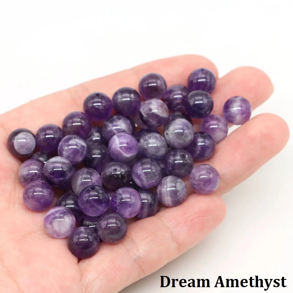 Naturstein, vulkanische Lave, runde Perlen, 4, 6, 8, 10 mm, lose Edelsteinperlen für Schmuckherstellung, DIY-Charms, Armband, Halskette, Ohrringe
