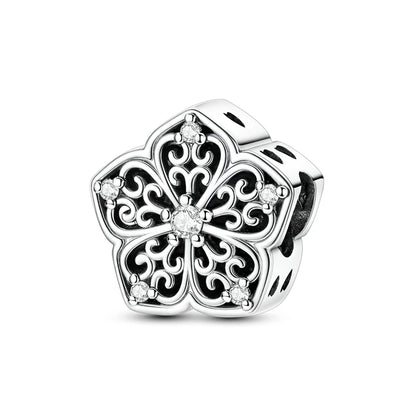 Klassische Kronen-Schädelperlen aus 925er-Sterlingsilber und Rosenpistolen-Anhänger, passend für Armbänder, exquisite Halsketten, Schmuck, Geschenke