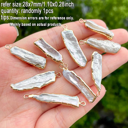 1 stücke Natürliche Süßwasser Perle Anhänger Exquisite Unregelmäßige Barock Geformt Für Schmuck Machen DIY Halskette Armband Zubehör