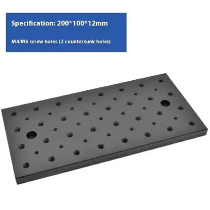 【ELEKTRONIK-ZUBEHÖR】Optische Flachplatte M4M6 Gewindete Protoboard-Plattform Experimentelle Vibrationsisolations-Arbeitsplattform Wabenstruktur B