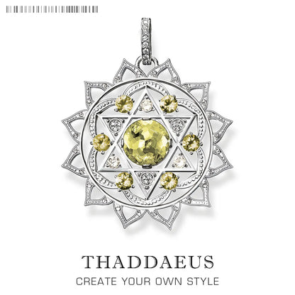 Anhänger Splenic Root Herz Third-Eye Throat Chakra Lotus Karma Wheel, brandneuer Vintage-Schmuck Bijoux Geschenk für Frau Mädchen Männer