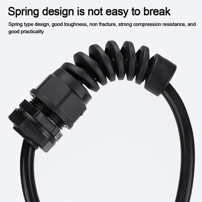 2 Stück schwarz wasserdichte Kabel verschraubung Anti-Biegung pg7 Kunststoff verbindung m12 m16 m20 Nylon torsion sichere Verbindung pg9 Kabel befestigungs verschraubungen