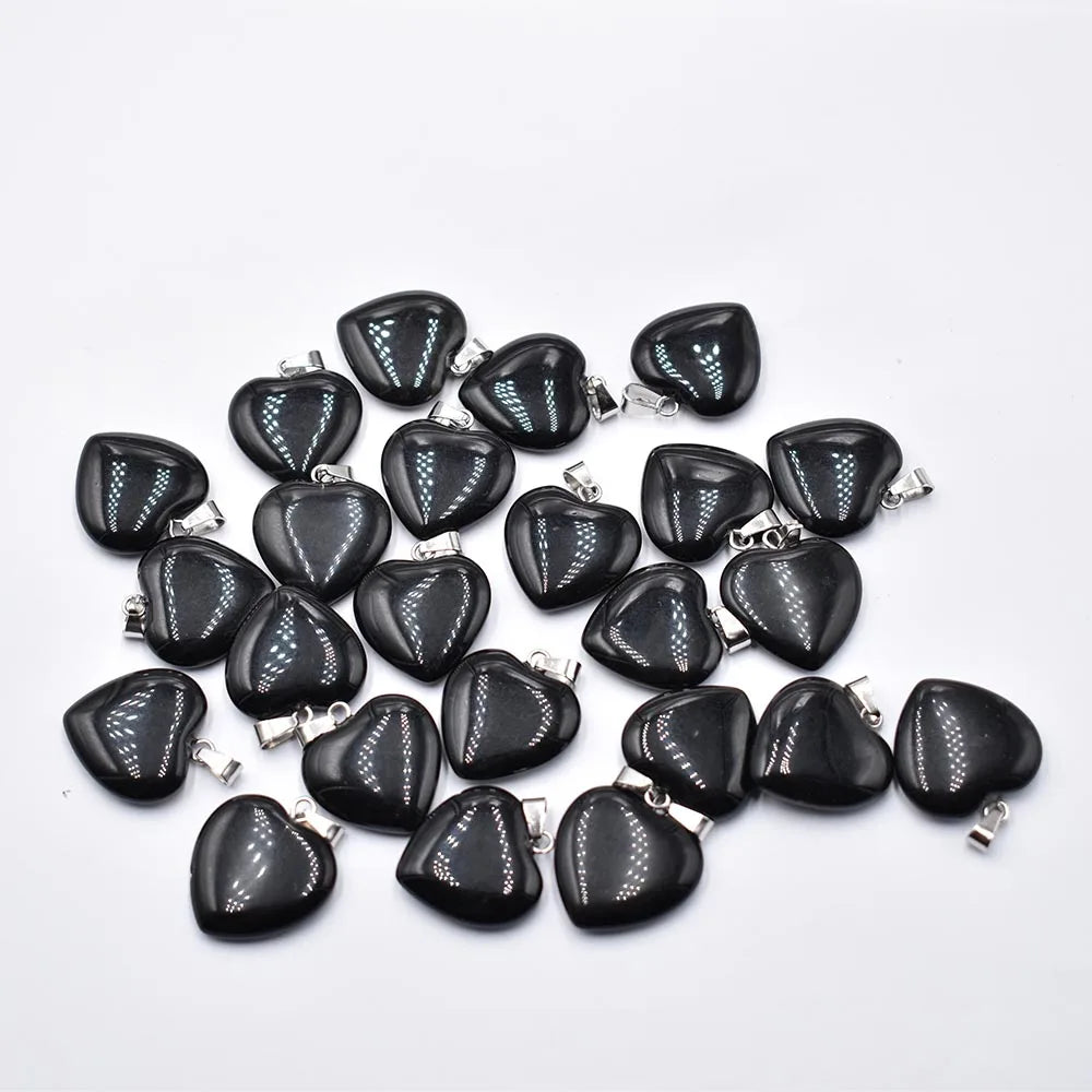 Großhandel 50 teile/los Mode 20mm herz naturstein amazonit charms anhänger für schmuck machen Kostenloser versand