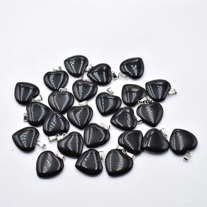 Großhandel 50 teile/los Mode 20mm herz naturstein amazonit charms anhänger für schmuck machen Kostenloser versand