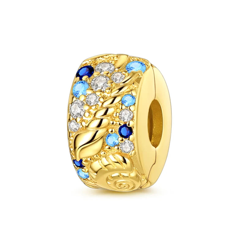 Original-Charm-Perlen aus 925er-Sterlingsilber, goldener Leopard, Glühwürmchen, Schmetterling, Heißluftballon-Perlen, passend für DIY-Armbänder, edler Schmuck